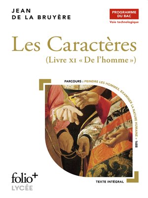 cover image of Les Caractères, Livre XI--BAC Technologique 2025